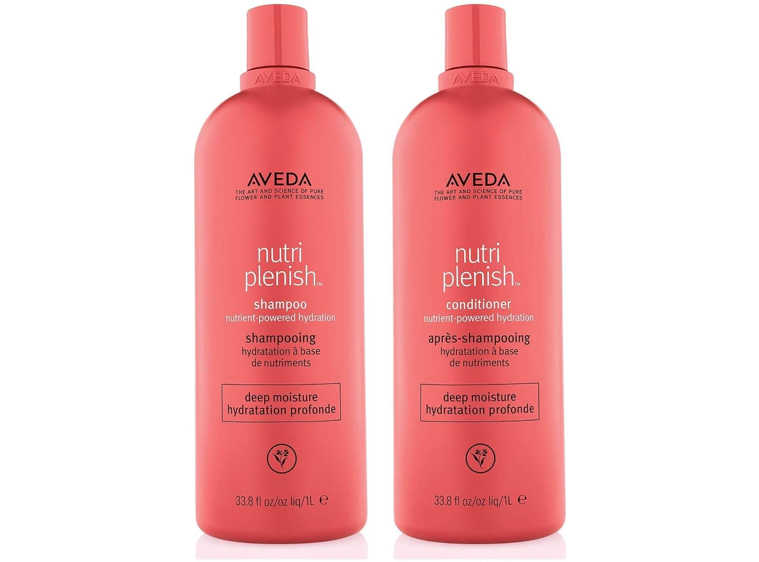 Aveda Nutriplenish Deep Moisture Shampoo and Conditioner 33.8 oz Liter Duo
