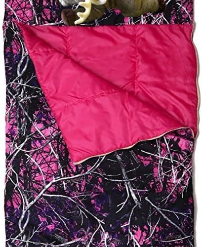 Carstens Muddy Girl Slumber Bag with Deer Pillow