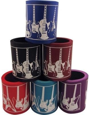 Gift House Foam Can Cooler - Guitars (Available in Assorted Colors, Selected at Random)