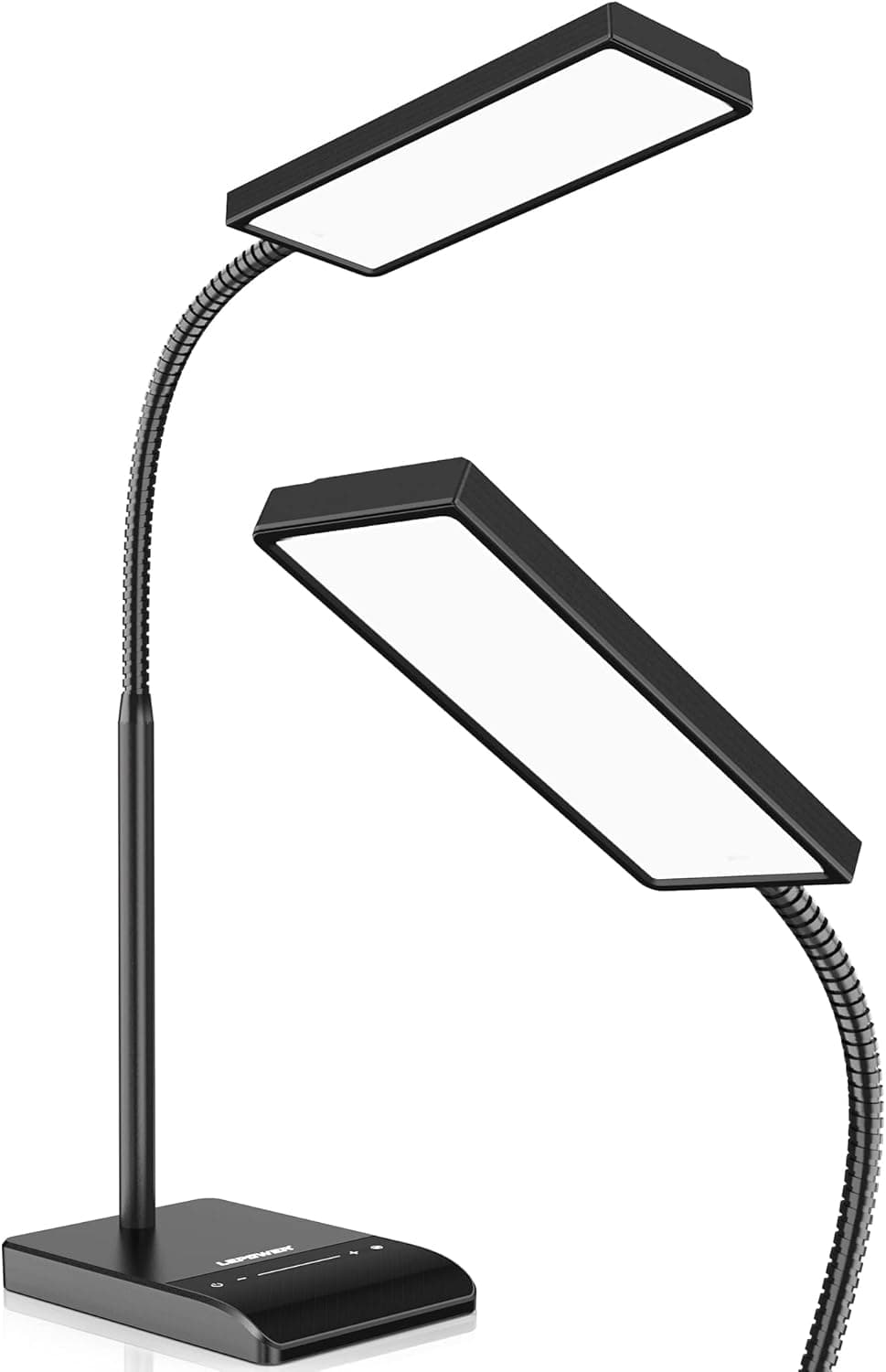 LEPOWER Desk Lamp, 800LM LED Desk Lamp for Home Office, 12W Reading Lamp for Desk, Eye-Caring Desk Light, Touch Table Lamp, Gooseneck Lamp, 50 Lighting Modes, Bright Desk Lamps for Bedroom, Study Room