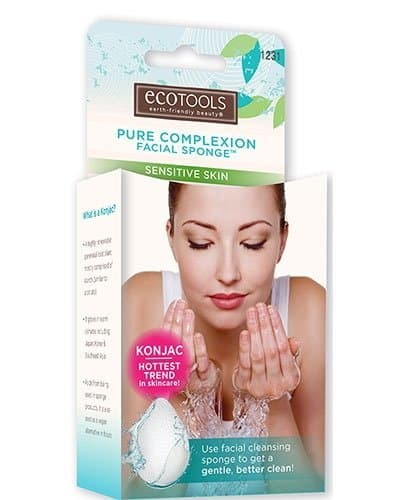 (3 Pack) EcoTools Pure Complexion Facial Sponge Sensitive Skin White