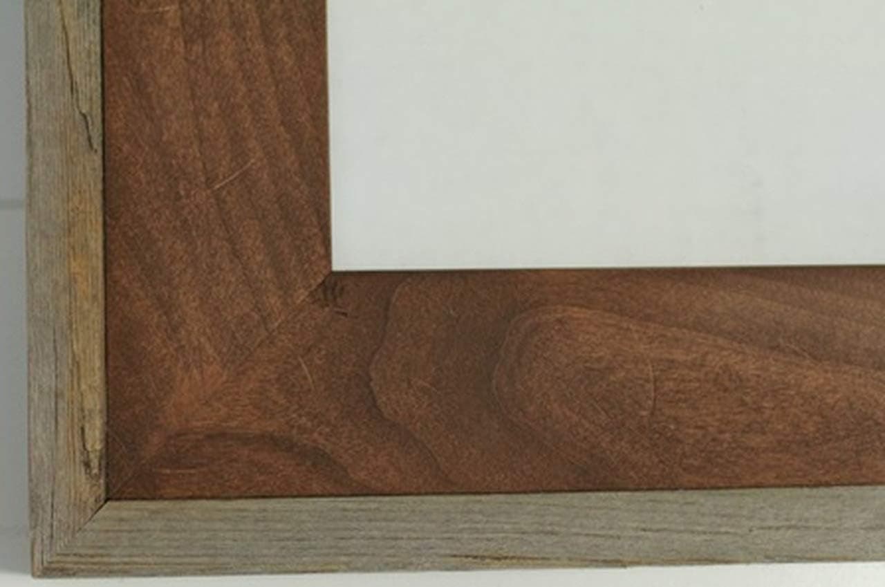 My Barnwood Frames - Wasatch Reclaimed Wood and Alder Decorative Picture Frame (16x20 Inch Opening)