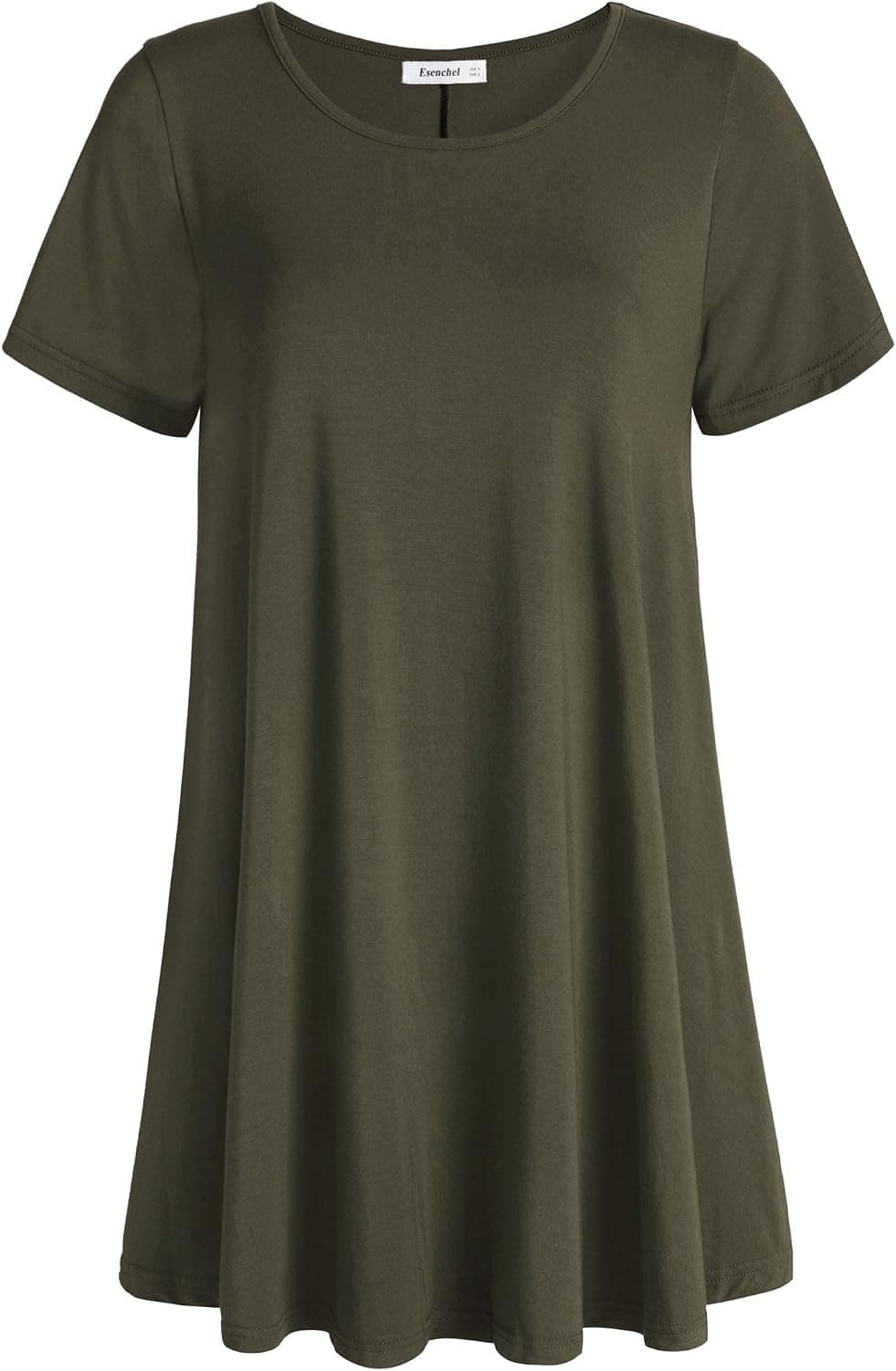 Esenchel Women's Tunic Top Casual T Shirt for Leggings