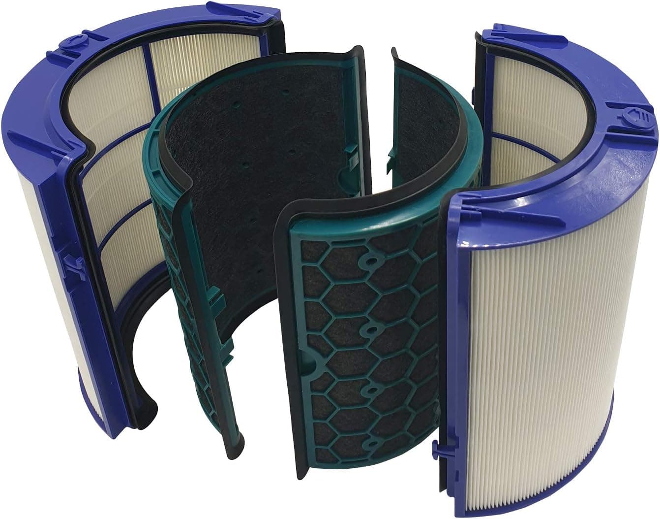 Purefil Replacement Hepa Filter for Dyson HP04 TP04 DP04 Air Purifier Sealed Two Stage 360° Filter System Pure Cool Purifier Fan HEPA Filter & Activated Carbon Filter