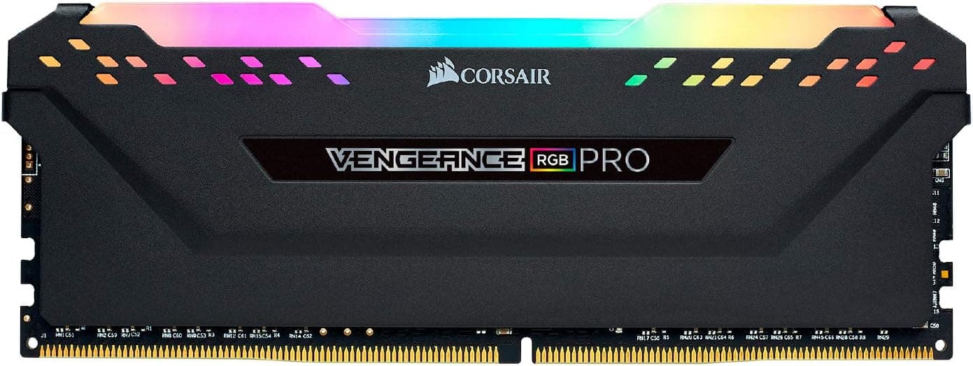 Corsair RGB PRO 32GB (4x8GB) DDR4 2933 (PC4-23400) C16 Desktop Memory - Black (CMW32GX4M4Z2933C16)