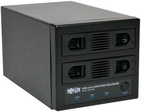 Tripp Lite U357-002 USB 3.0 DUAL BAY EXTERNAL RAID ENCLOSURE 2.5IN/3.5IN SATA DRIVE