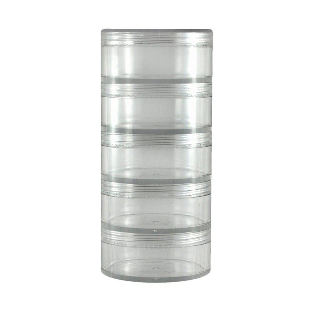 Fantasea Empty 5 Tier Stackable Jar 50 Ml/1.7 Oz for Acrylic Powder