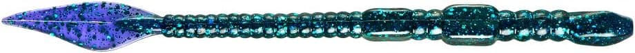 YUM Genie Power-Finesse Worm Soft Plastic Bait Fishing Lure with Flag Tail, 7.5 Inch Length, 8 per Pack