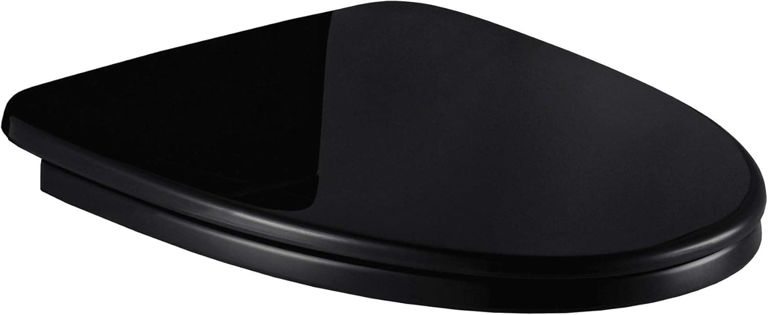 Woodbridge Toilet Seat with Cover, Black, Slow-Close, Quick-Release for Easy Cleaning.Seat-05