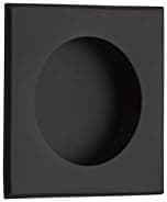Emtek Flush Pull 2213- Square 10 finish options (Flat Black (US19))