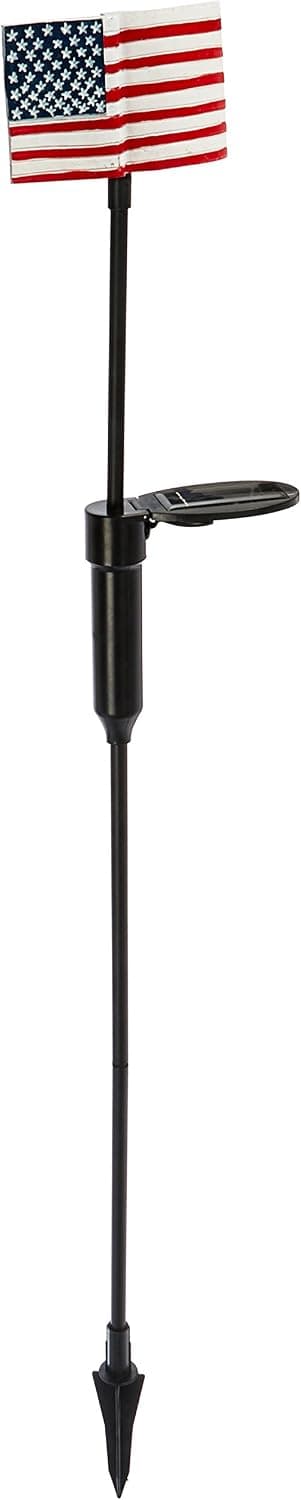 Lumisol Electrical PL-1050-14N Four Seasons Courtyard Solar Flag Stake Light