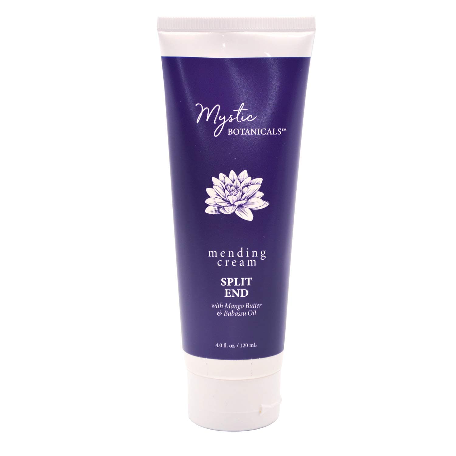 Mystic Botanicals Split End mending Cream with mango Butter & Babassu Oil | Argan Oil Makes Hair Silky Soft with shine | Paraben Free | 4 Fl. Oz