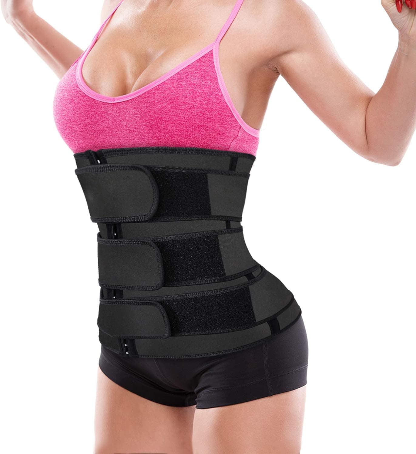 Women Neoprene Corset Waist Trainer Workout Sauna Sweat Trimmer Cincher Belly Slimmer Belts for Weight Loss
