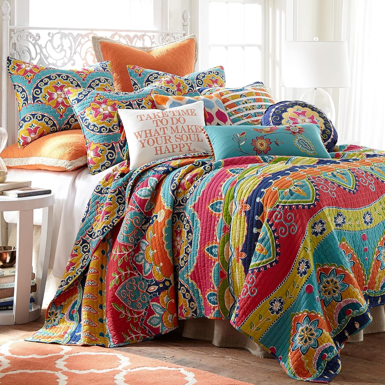 Levtex Home Amelie King Cotton Quilt Set, Multi, Global