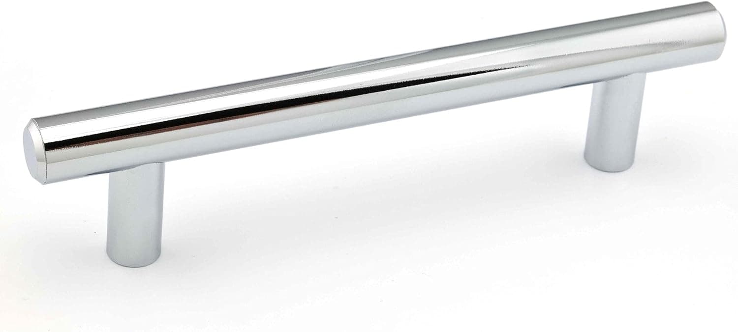 Richelieu Hardware BP20596140 Roosevelt Collection 3-25/32 in (96 mm) Center-to-Center, Contemporary Cabinet Pull, Chrome