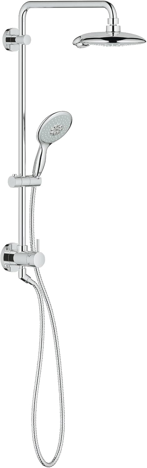 Powerandsoul 25 In. Retro-Fit 2-Function Hand Shower and Showerhead Bundle -2.5 Gpm