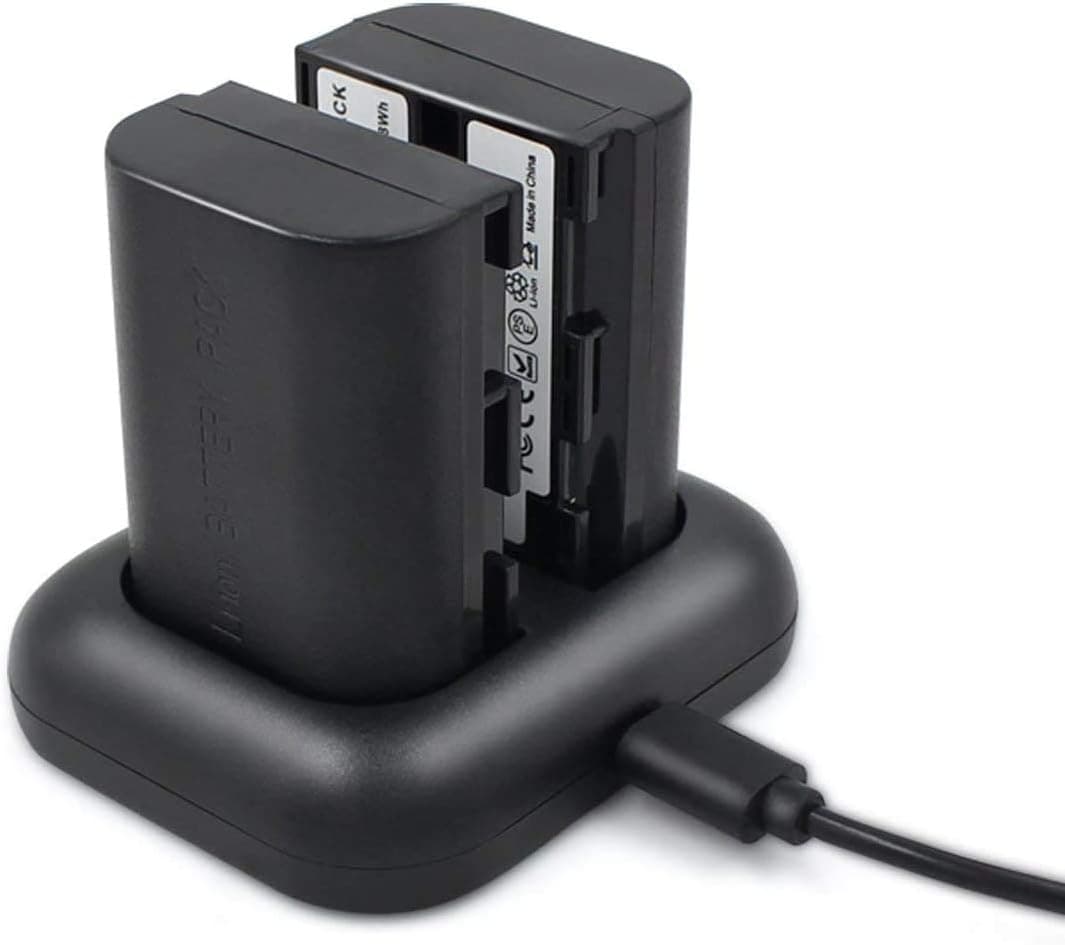 ENEGON LP-E6 Replacement Battery (2-Pack) and Rapid Dual Charger for Canon LP-E6, LP-E6N and Canon EOS 5D Mark II III IV, 5Ds, 5DS R, 6D, 7D, 7D Mark II, 60D, 70D, 80D, 90D