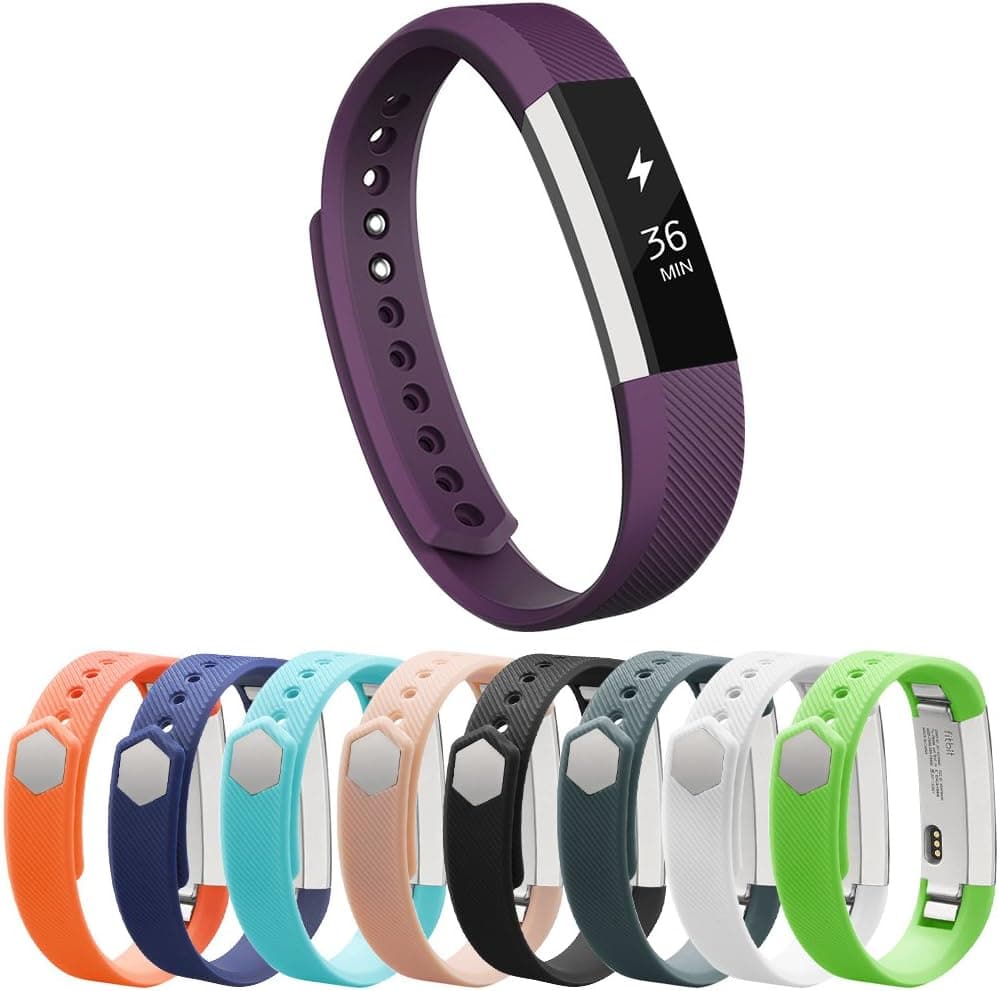 VANCLE Fitbit Alta Bands, Newest Adjustable Replacement Bands for Fitbit Alta Bands, Large, Purple (with Metal Clasp, No Tracker)