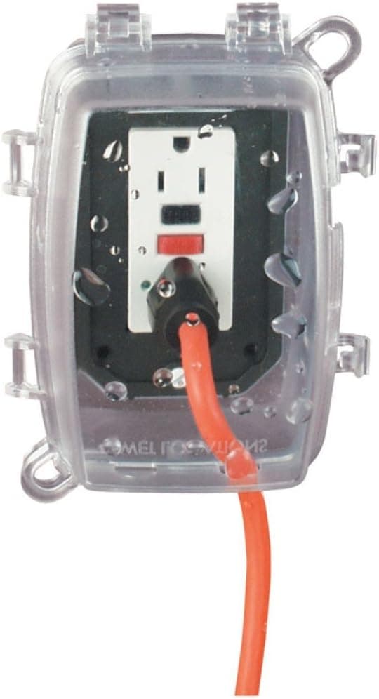 Intermatic WP1110C 1 Gang Vertical/Horizontal 3-5/8-Inch Deep Weatherproof Box, Clear, Color