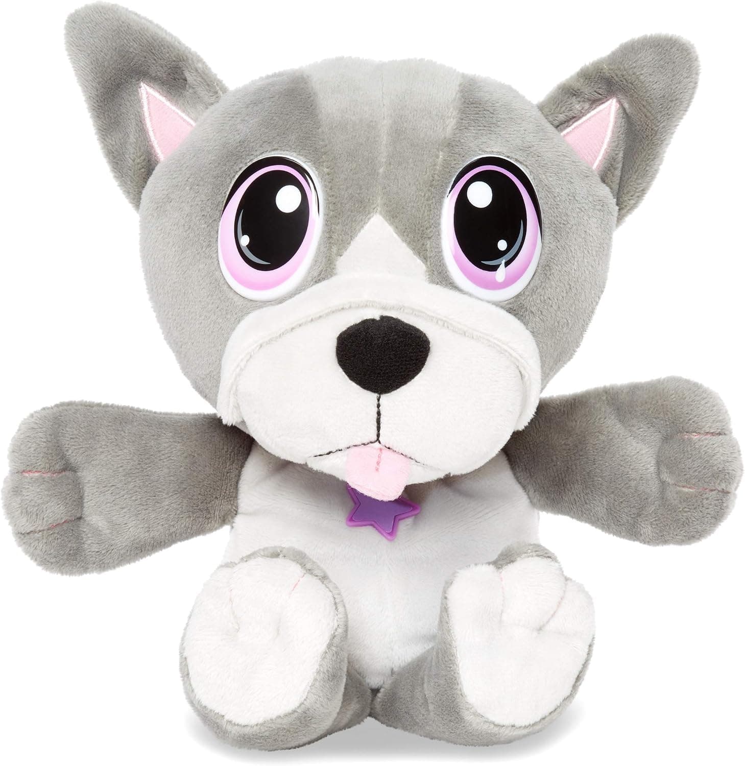 Little Tikes Rescue Tales Cuddly Pup Frenchie Soft Plush Pet Toy, Multicolor