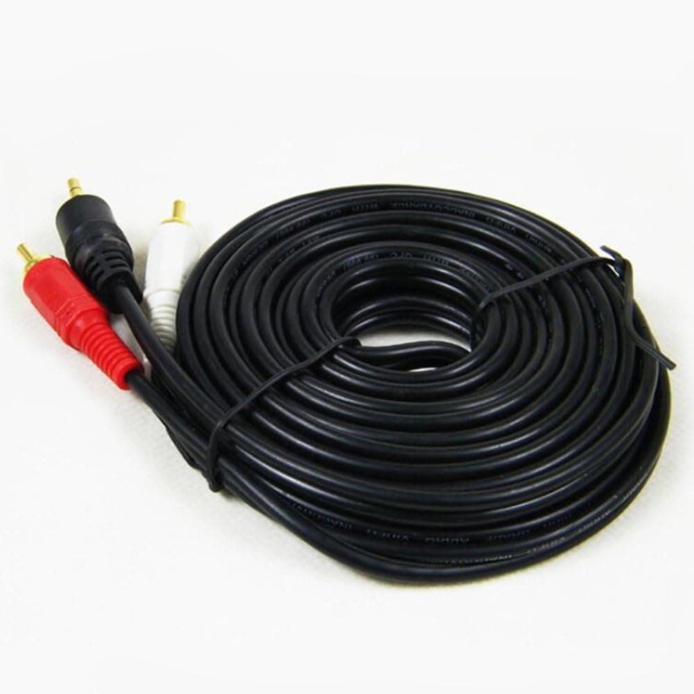 DTOL 3.5mm Male Audio Video Extension Cable RCA Male Extension 3.5mm to RCA Cable 29 Feet