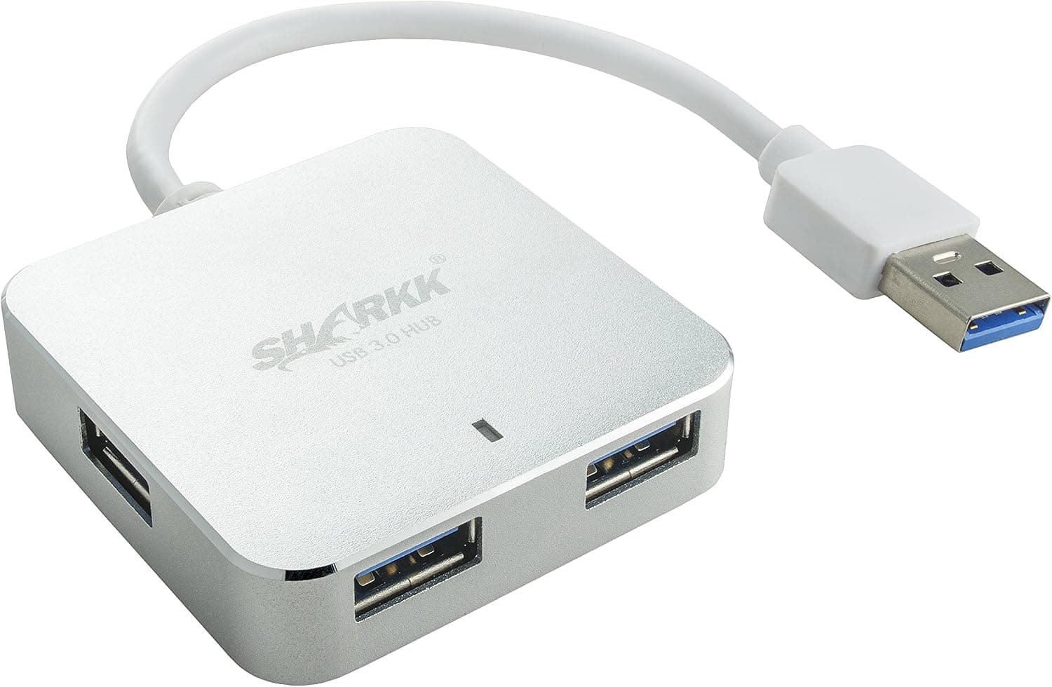 SHARKK Aluminum 4 Port USB 3.0 Hub with 5Gbps Transfer Rate Plug & Play