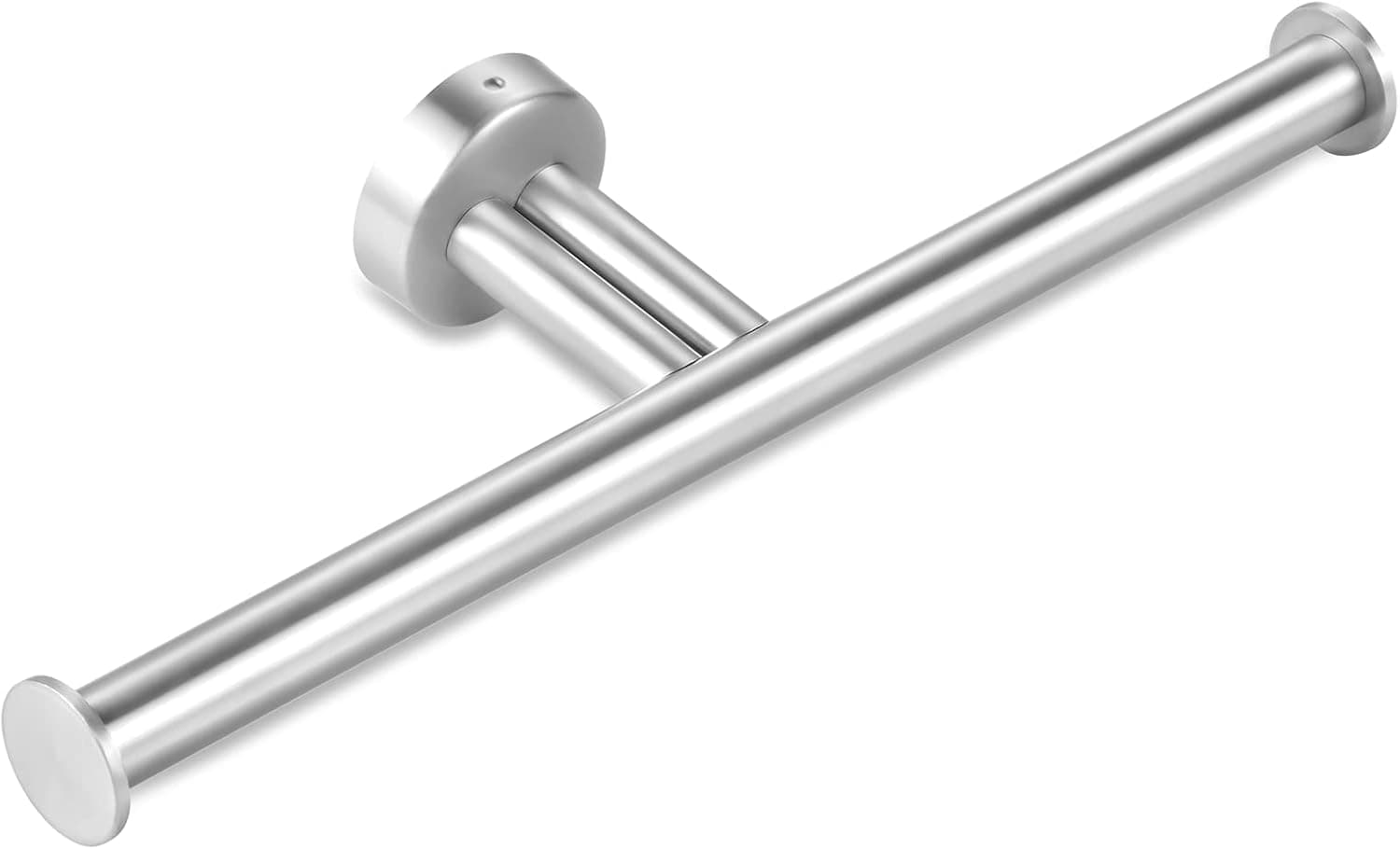 Double Roll Toilet Paper Holder Wall Mount for Bathroom Kitchen, Brushed Nickel SUS304 Stainless Steel 2 in 1 Dual Tissue Holder