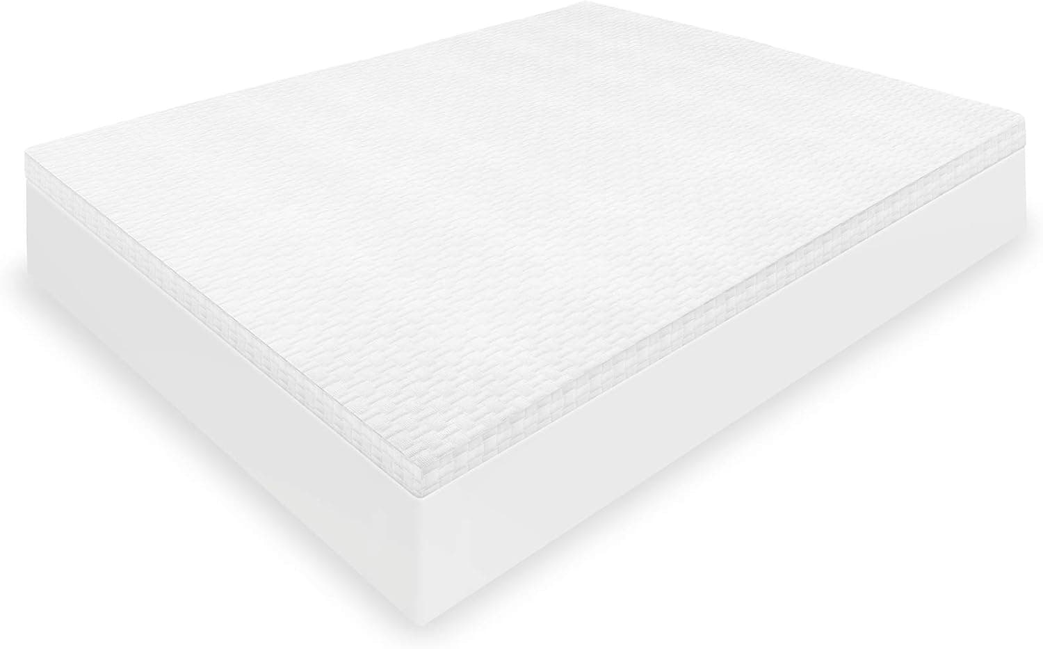 SensorPEDIC 2-Inch Majestic Ventilated Mattress Topper, King, White