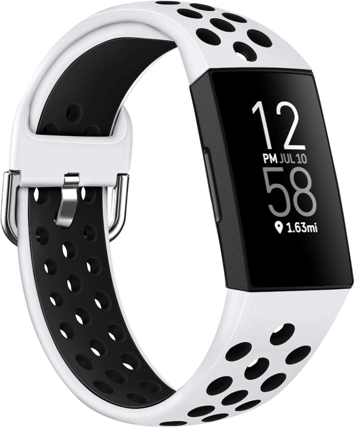 Acrbiutu Bands Compatible with Fitbit Charge 4 / Charge 3 / Charge 3 SE, Soft Silicone Breathable Replacement Sport Accessory Watch Strap Wristband for Women Men