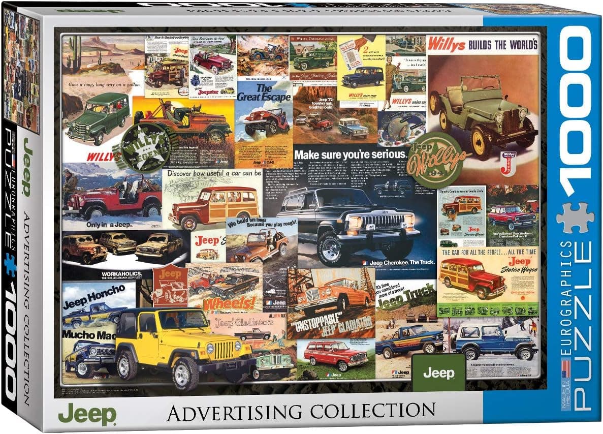 EuroGraphics Jeep Vintage Ads Jigsaw Puzzle (1000 Piece) (6000-0758)