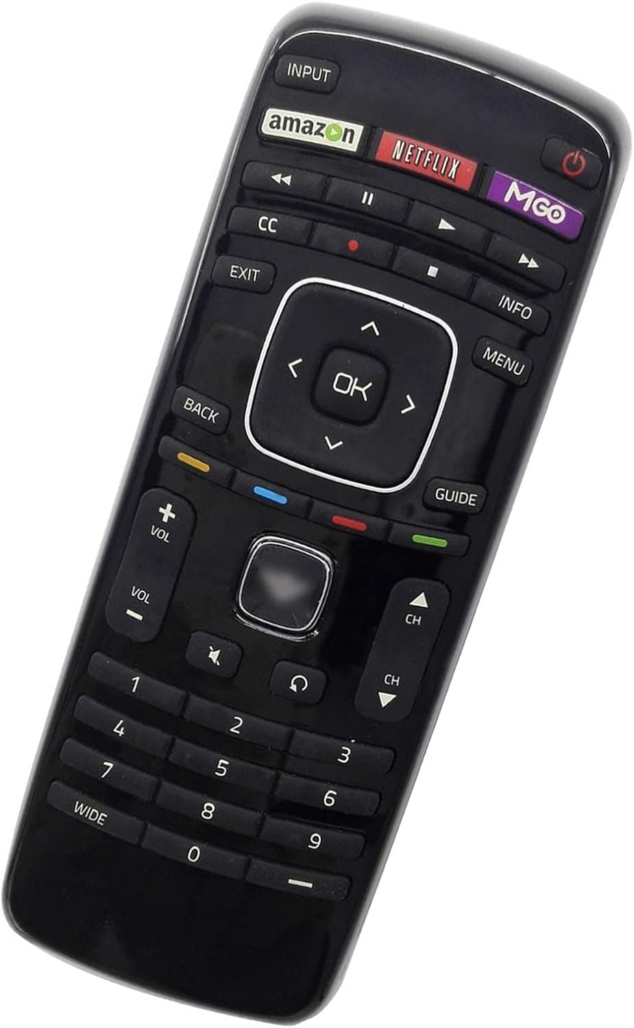 Replaced Remote Control Compatible for Vizio E550I-B2E E500I-A0 E320I-A2 E E522VLE E552VLE E420-A1 E480IB2 E320IB1 LED LCD HDTV TV with Netflix & M-GO