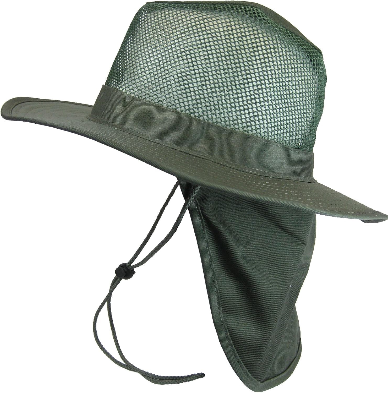 Cool Mesh Military Camouflage Boonie Bush Safari Outdoor Fishing Hiking Hunting Boating Brim Hat Sun Cap with Neck Flap
