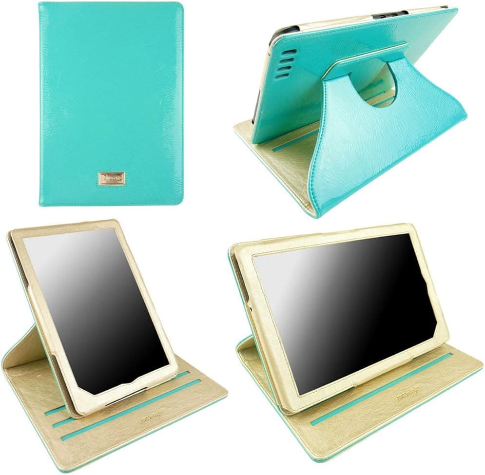 JAVOedge Bold 360 Rotating Axis Case for the Barnes & Noble Nook HD+ 9" (Turquoise)