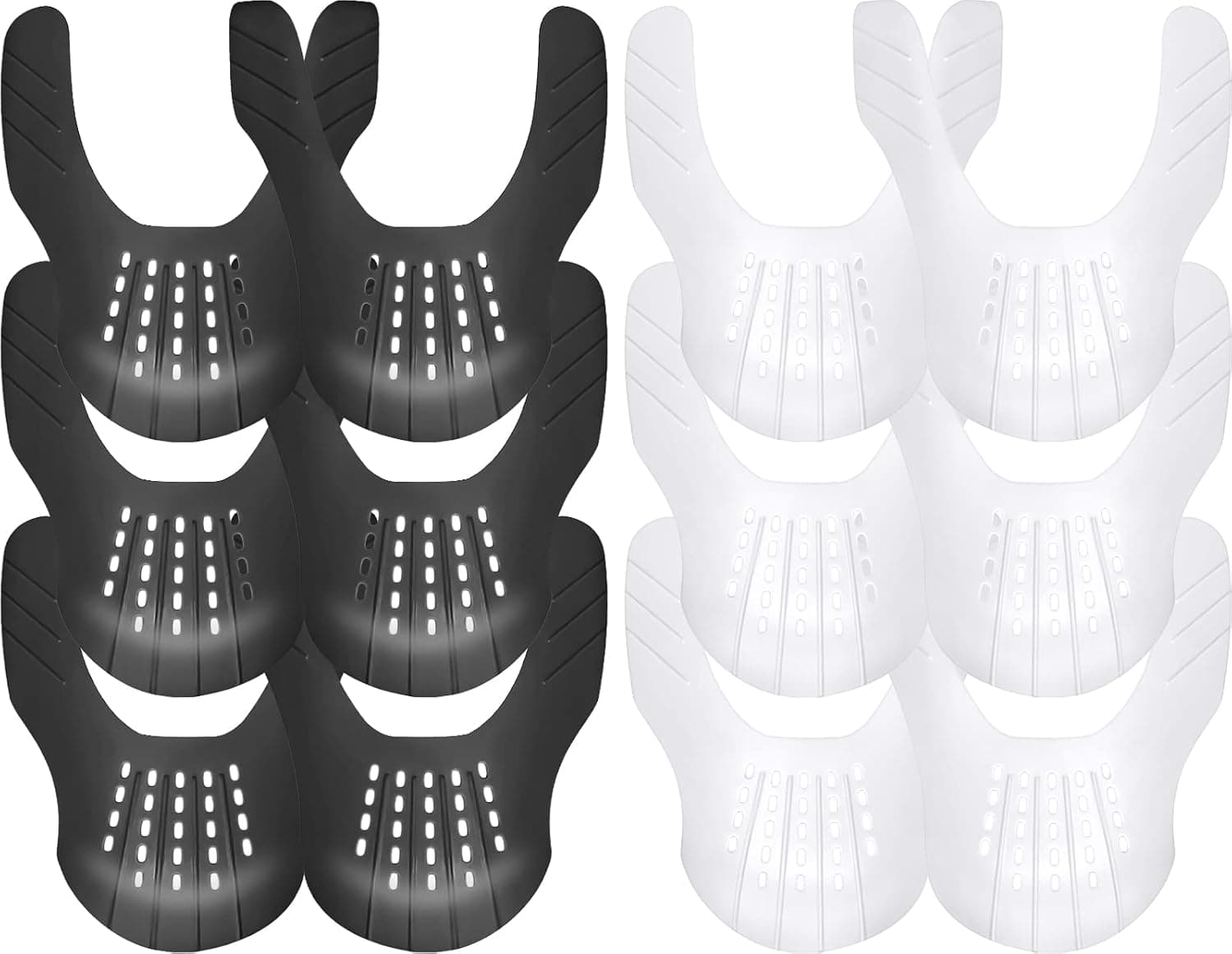 GORYGOLD 6 Pairs Anti Crease Shoe Crease Protector Guard for Most Sneakers, No Crease Shoe Toe Box Insert Decreaser for Men Women Youth Size 9-14