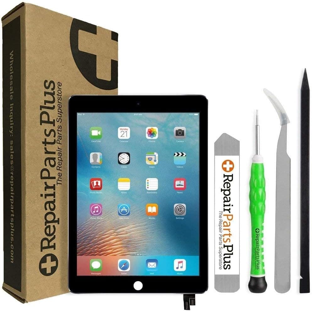 Repair Parts Plus for iPad Mini 4 (4th Gen) Screen Replacement LCD and Glass Touch Digitizer Premium Kit (7.9", A1538 | A1550) + Sleep/Wake Sensor + Tools + Adhesive - Black