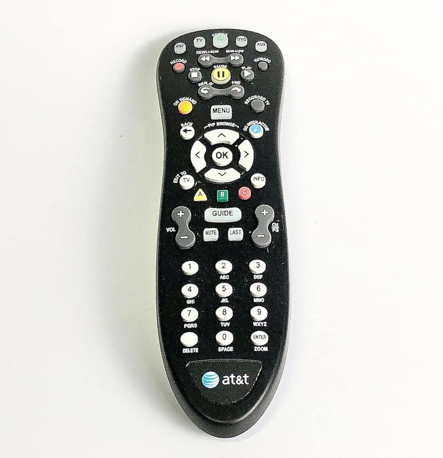 Replacement for At&t S10-S2 Remote Control Compatible with U-Verse Uverse Receivers, Black