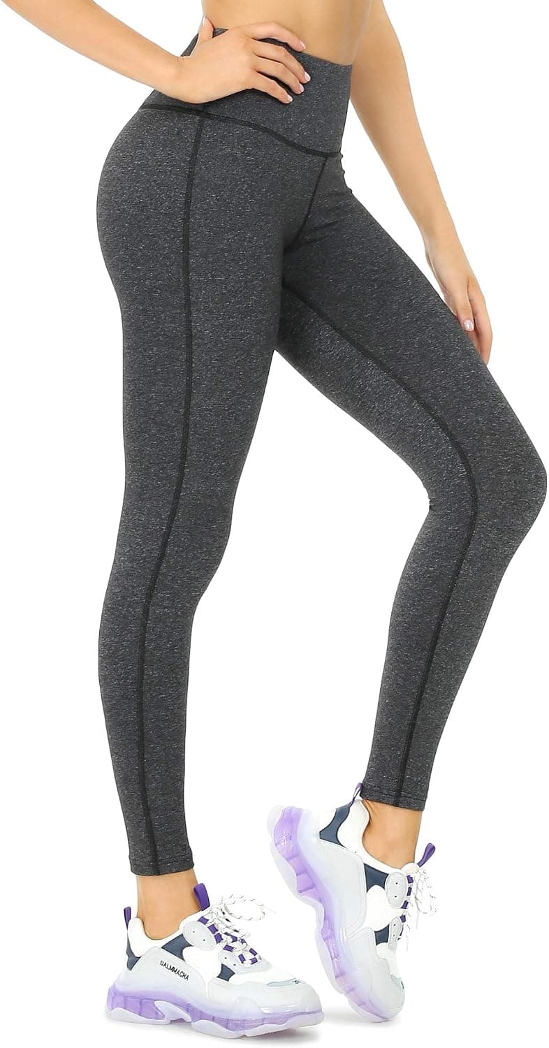 QUEENIEKE High Waisted Yoga Leggings with 2 Pockets Workout Pants for Women Girls, Tummy Control Non See Through Sportswear