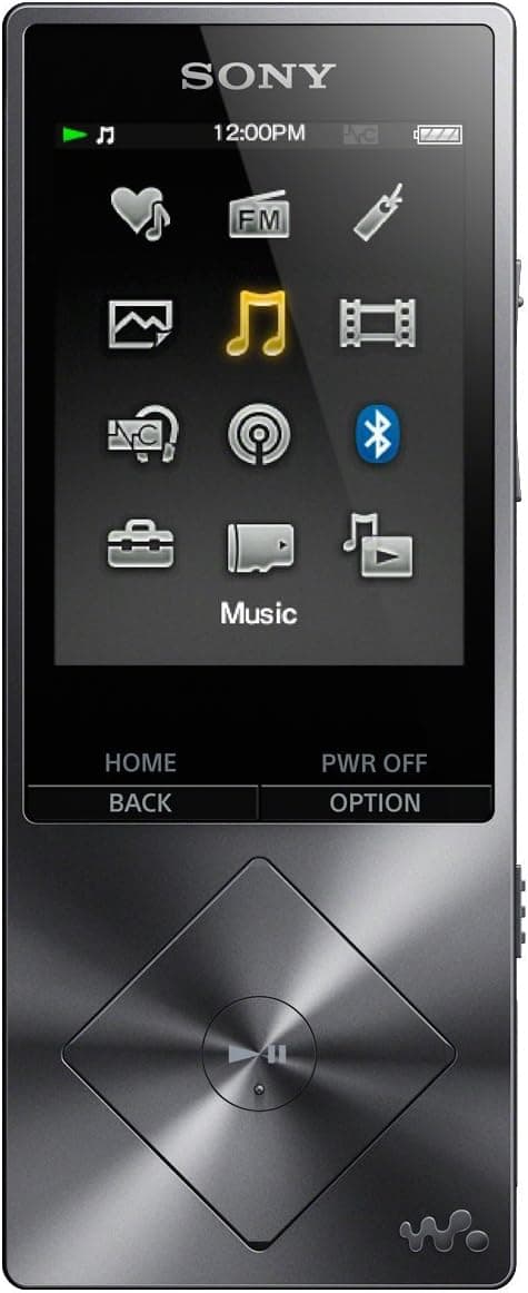 SONY Walkman NW-A27HN 64G Noise Canceling Earphones (MDR-NW750N) included, Charcoal Black