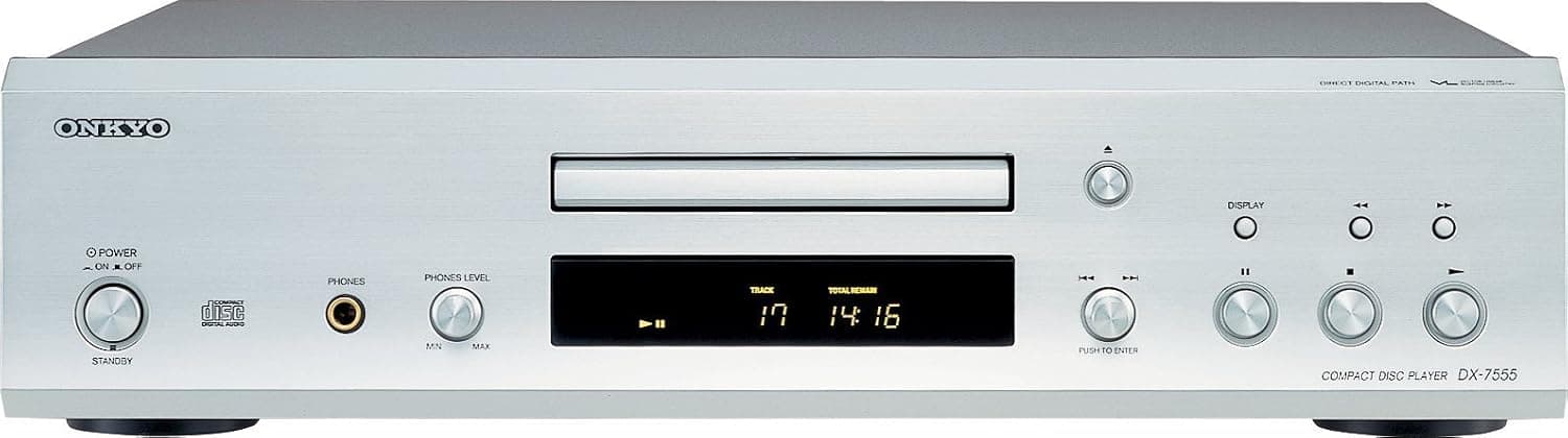 Onkyo DX7555S Audiophile Single Disc CD Player (Silver)