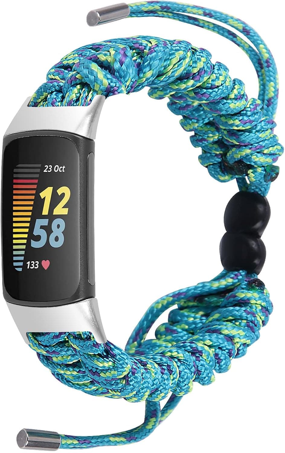 ECSEM Compatible with Fitbit Charge 5 Bands Elastic Fabric Bracelets for Women Replacement Band Quick Release Classy Strap Wrist Band for Fitbit Charge 5