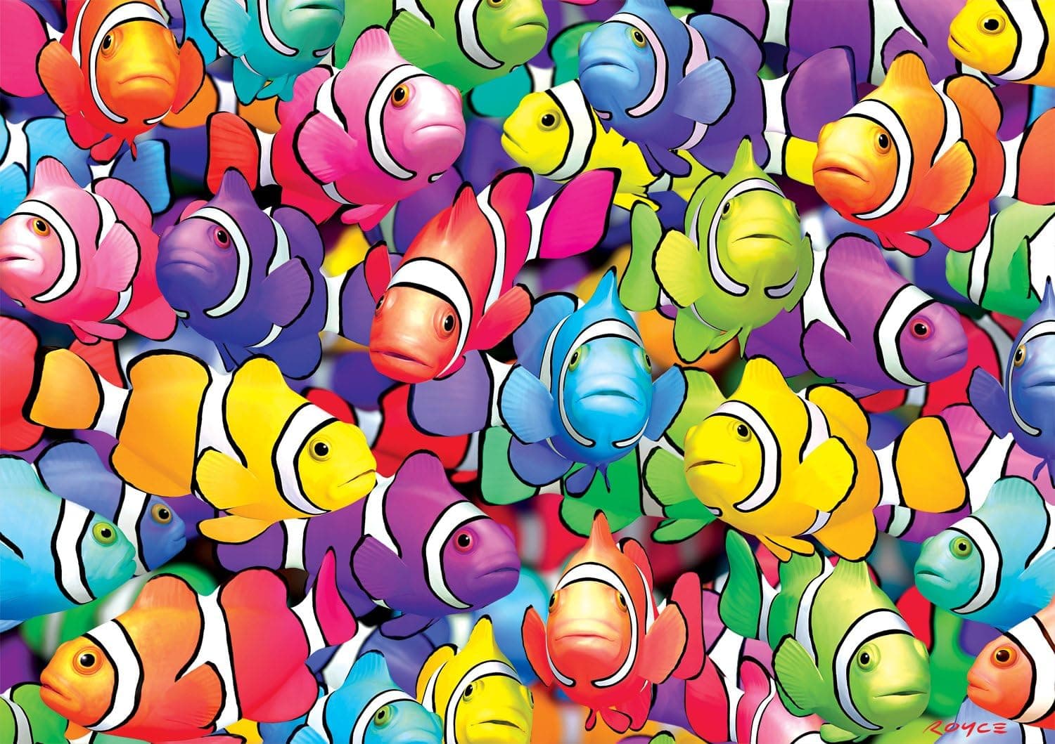 Buffalo Games - Vivid Collection - Clown School - 300 Large Piece Jigsaw Puzzle