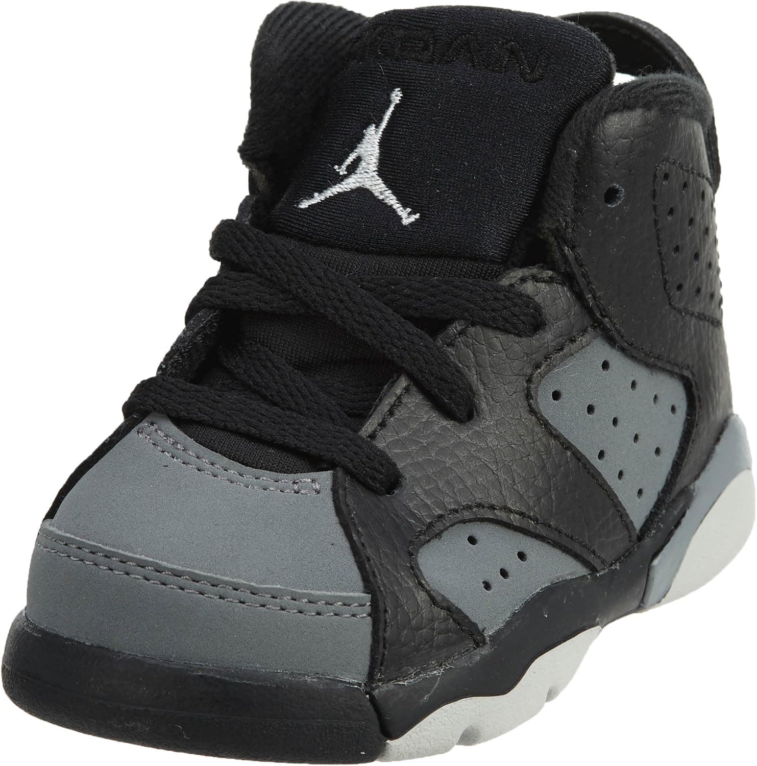 Jordan 6 Retro BT Toddler's Shoes Black/White/Cool Grey 384667-010