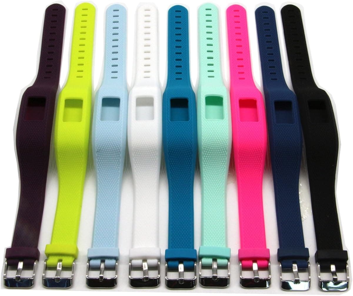 Baaletc Replacement Accessory Wrist Band Strap for Garmin Vivofit 3/ JR Activity Tracker (9 Colors Kit)