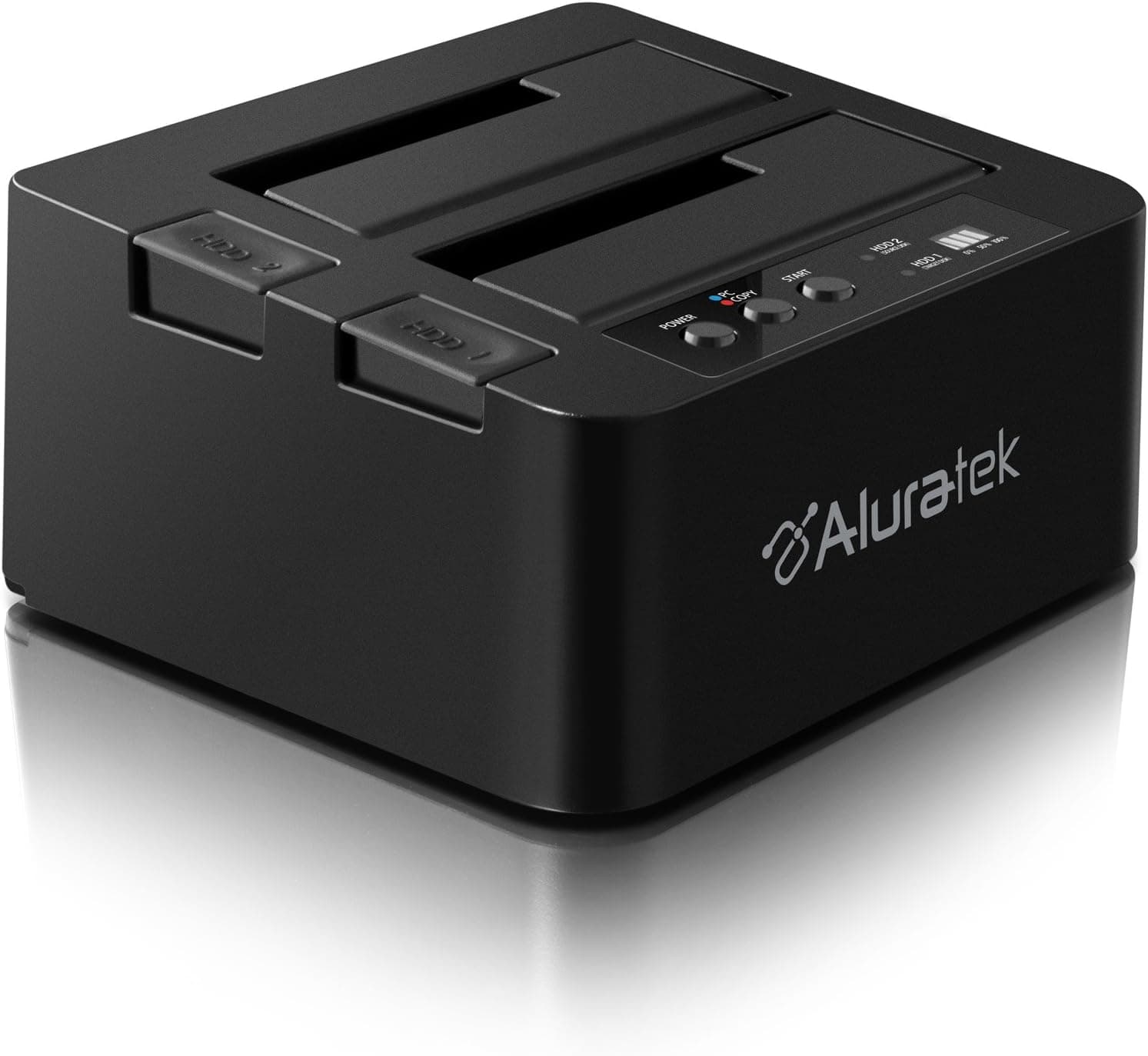 Aluratek External SATA Portable External Hard Drive Duplicator AHDDUB100