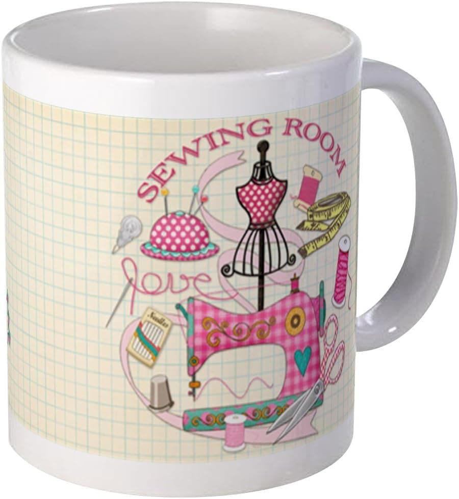 CafePress Sewing Mug Mugs Ceramic Coffee Mug, Tea Cup 11 oz