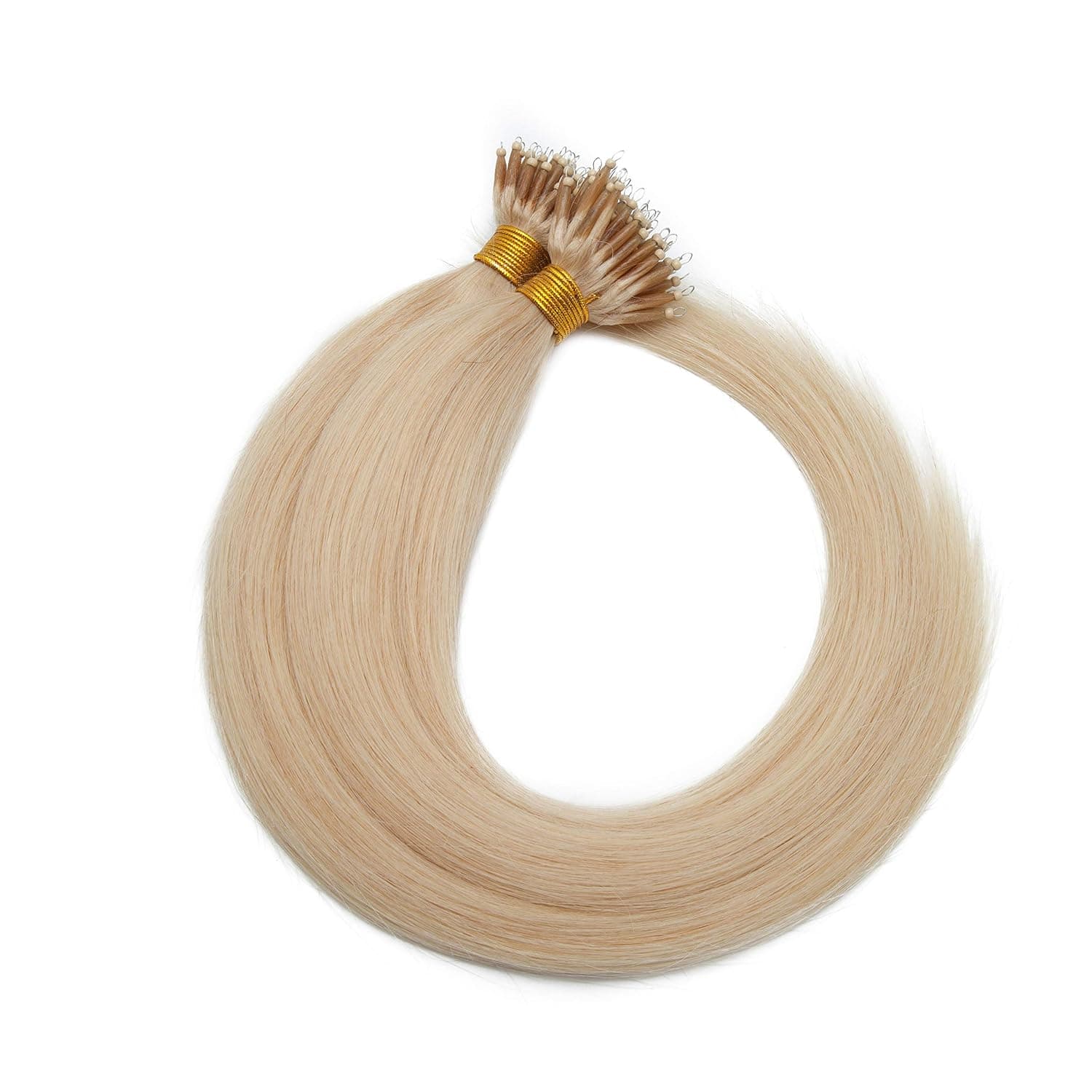 Hairro Nano Tip Remy Hair Extensions 16inch 50g/PACK 50 Strands #60 Blonde