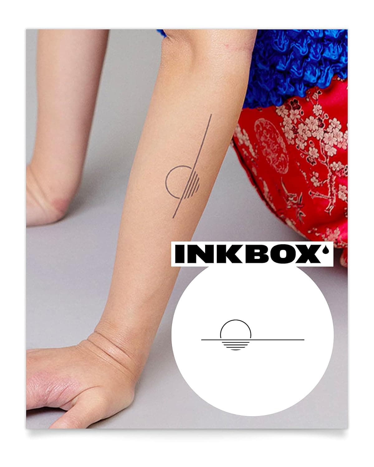 Inkbox Temporary Tattoos, Semi-Permanent Tattoo, One Premium Easy Long Lasting, Water-Resistant Temp Tattoo with For Now Ink - Lasts 1-2 Weeks, Sunsets Tattoo, Solis, 5 x 2 in