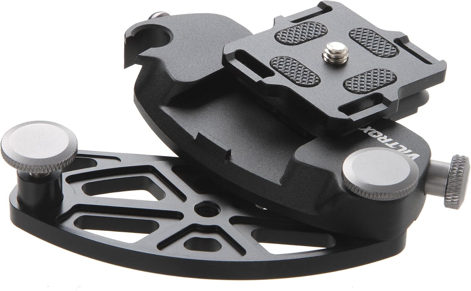 VILTROX VX-10 Metal Strong Camera Quick Setup Belt Buckle Waist Belt Tripod Mount Clip Adapter for SLR DSLR Camera,Black
