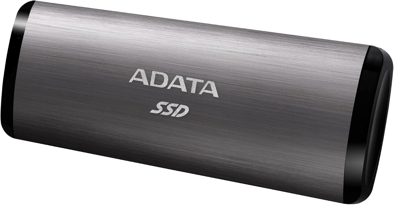 ADATA SE760 SuperSpeed USB 3.2 Gen 2 USB-C Up to 1000 MB/s External Portable SSD (2 TB, Gray)