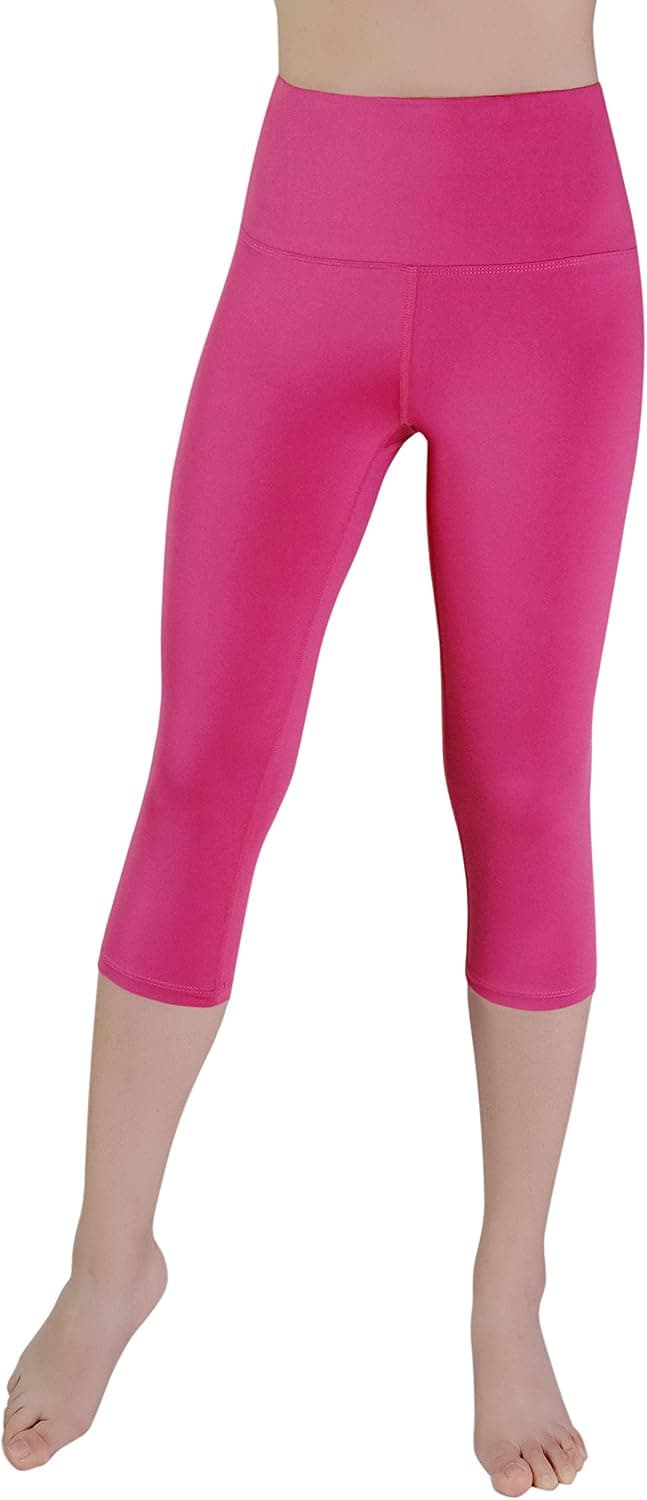 REETOYO Women's High Waisted Yoga Pants Tummy Control Yoga Capris Leggings with Pocket